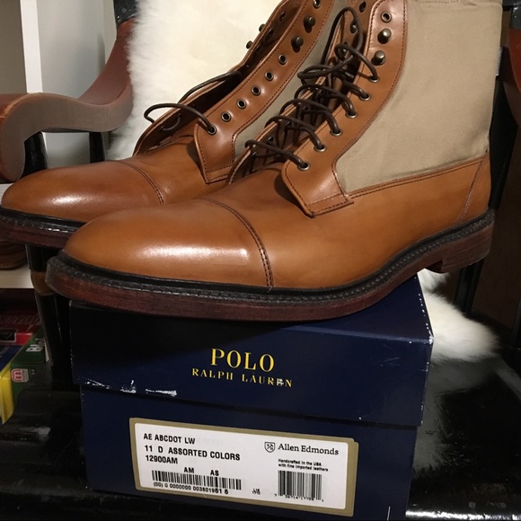 RARE custom Ralph Lauren 11D boots by Allen Edmond - Picture 4 of 8